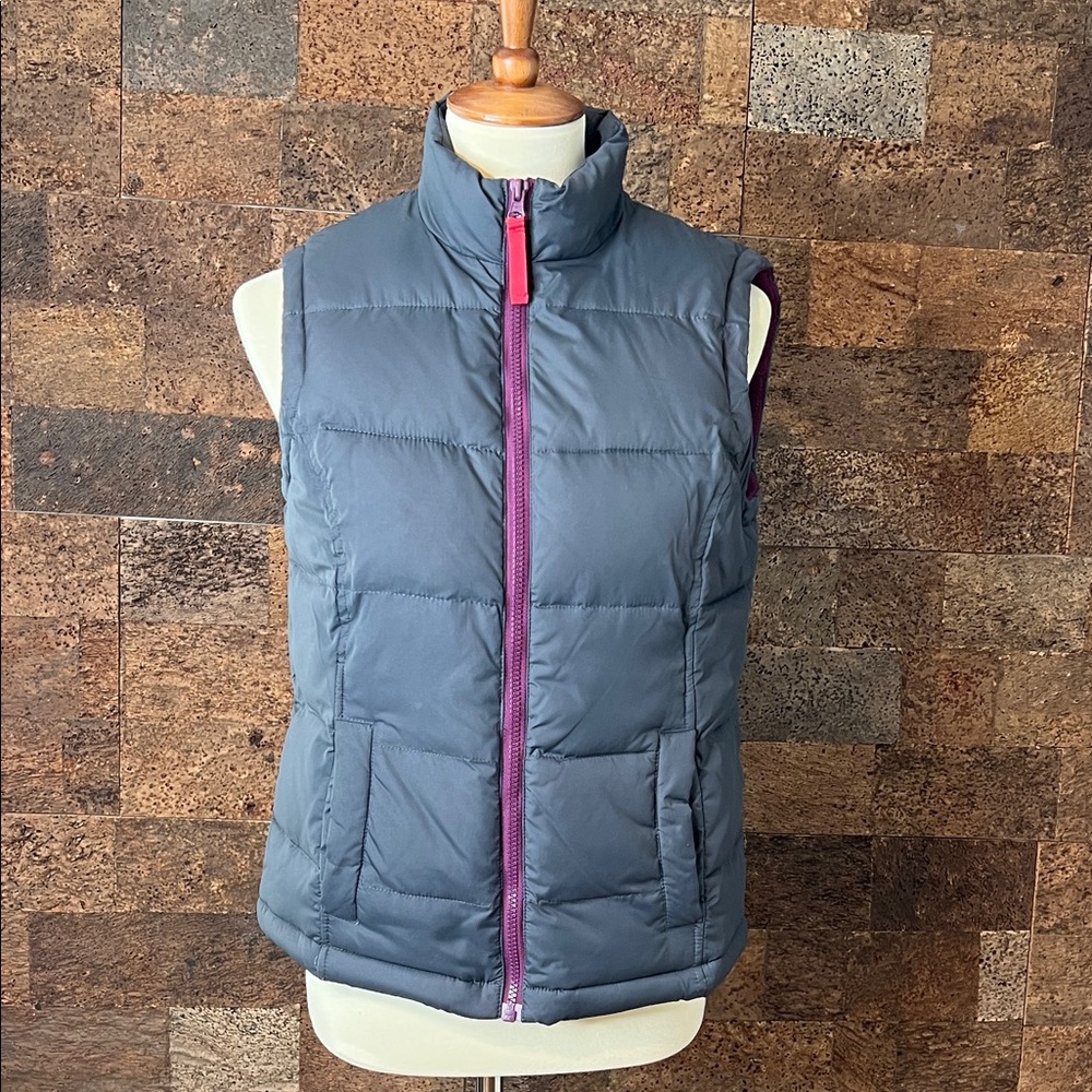 Boden Women's Gray Puffer Vest SZ 8/Medium